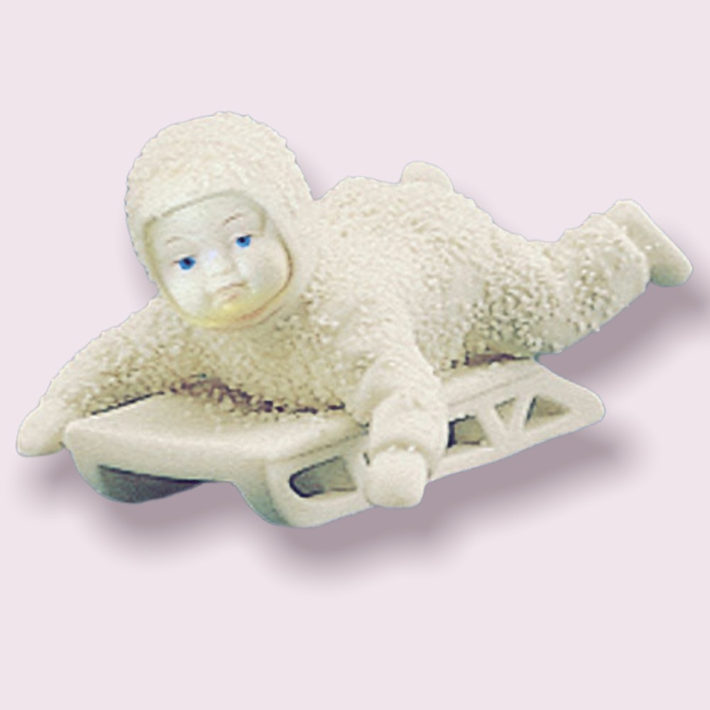 Department 56 Snowbabies “Hold On Tight!” figurine